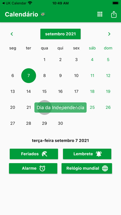 Emulate iPhone app Calendário Brasileiro 2023 using MyAndroid Emulate iPhone app Calendário Brasileiro 2023 using MyAndroid