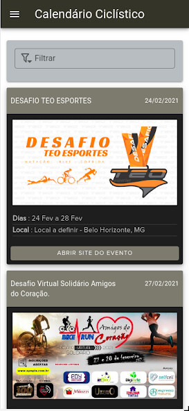 Run android online APK Calendário Ciclístico from MyAndroid or emulate Calendário Ciclístico using MyAndroid