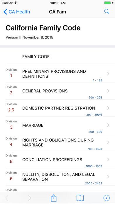 Emulate iPhone app California Family Code by LS using MyAndroid Emulate iPhone app California Family Code by LS using MyAndroid