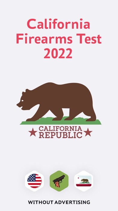 Emulate iPhone app California Firearms Test Prep using MyAndroid