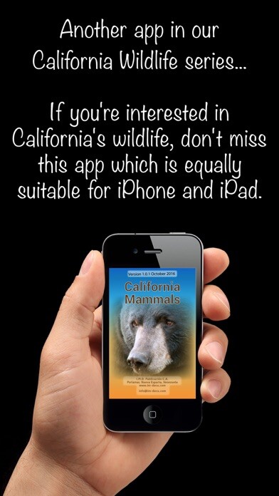 Emulate iPhone app California Mammals using MyAndroid