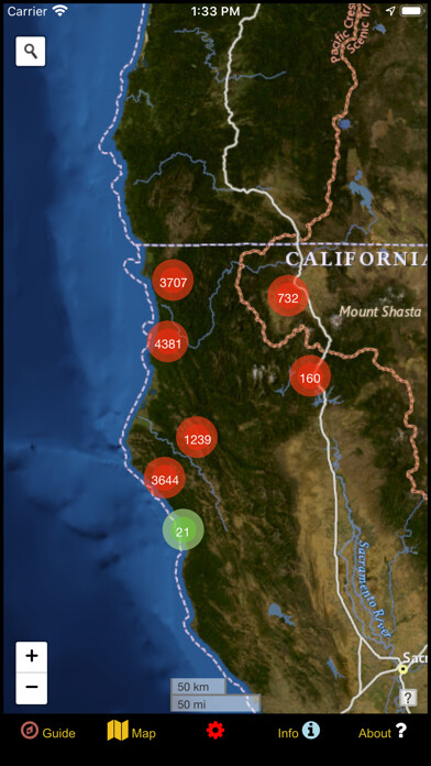 Emulate iPhone app California NW Mushroom Forager using MyAndroid
