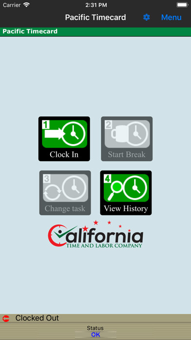 Emulate iPhone app California Pacific Timecard using MyAndroid Emulate iPhone app California Pacific Timecard using MyAndroid