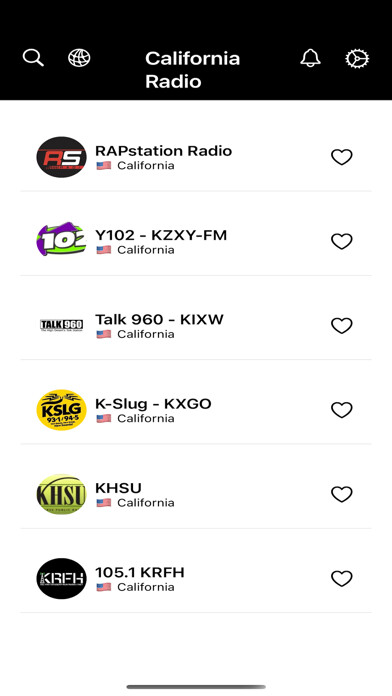 Emulate iPhone app California Radios - Live FM/AM using MyAndroid