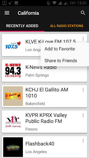 Run android online APK California Radio Stations - USA from MyAndroid or emulate California Radio Stations - USA using MyAndroid