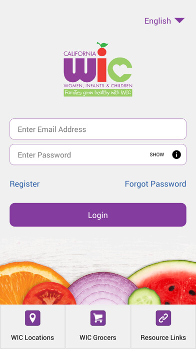 Emulate iPhone app California WIC App using MyAndroid