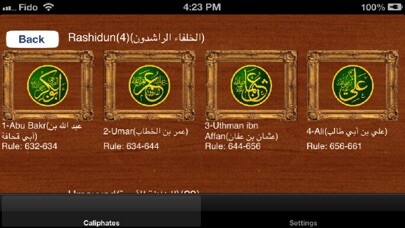 Emulate iPhone app Caliphates Encyclopedia using MyAndroid Emulate iPhone app Caliphates Encyclopedia using MyAndroid