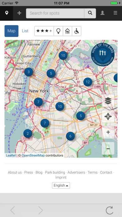 Emulate iPhone app Calisthenics Parks using MyAndroid Emulate iPhone app Calisthenics Parks using MyAndroid