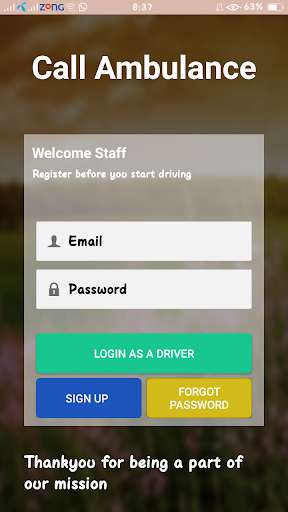 Run android online APK Call Ambulance - Drivers + Companies from MyAndroid or emulate Call Ambulance - Drivers + Companies using MyAndroid