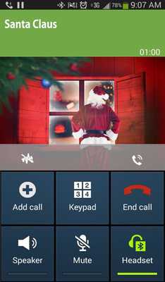 Emulate Android APK Call And Message From Santa Claus