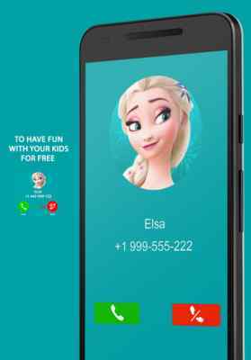 Emulate Android APK Call Beautiful Elsa 2018 fake