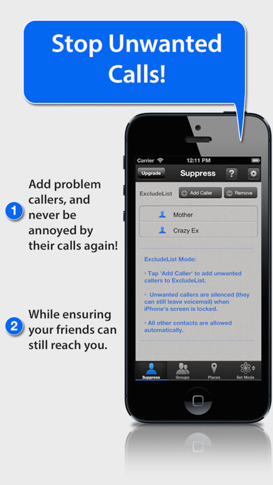 Emulate iPhone app Call Bliss - Silence unwanted calls and texts using MyAndroid Emulate iPhone app Call Bliss - Silence unwanted calls and texts using MyAndroid