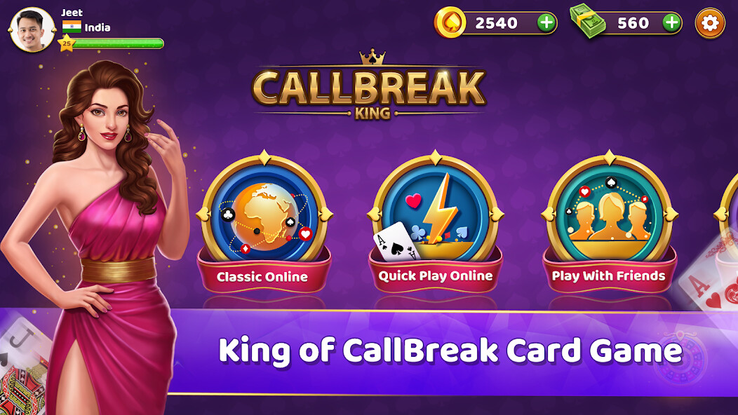 Run android online APK Callbreak King™ - Spade Game from MyAndroid or emulate Callbreak King™ - Spade Game using MyAndroid