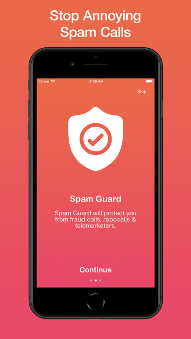 Emulate iPhone app Call Finder: Spam Guard using MyAndroid