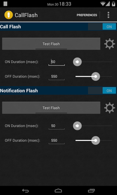 Emulate Android APK Call Flash: Alert on Call-SMS