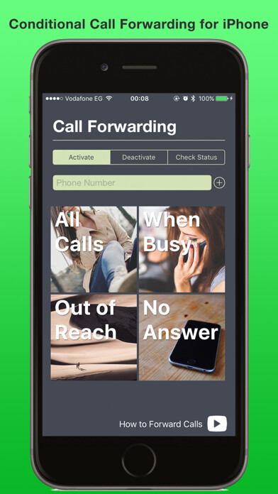Emulate iPhone app Call Forwarding Lite using MyAndroid Emulate iPhone app Call Forwarding Lite using MyAndroid