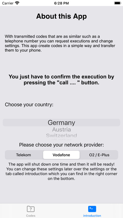 Emulate iPhone app Call forwarding plus using MyAndroid