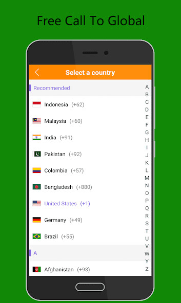 Run android online APK Call Global from MyAndroid or emulate Call Global using MyAndroid