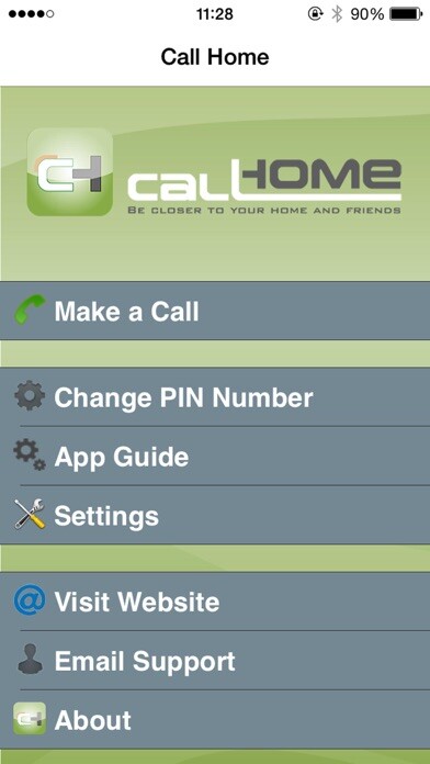 Emulate iPhone app CallHome Card Bahrain using MyAndroid