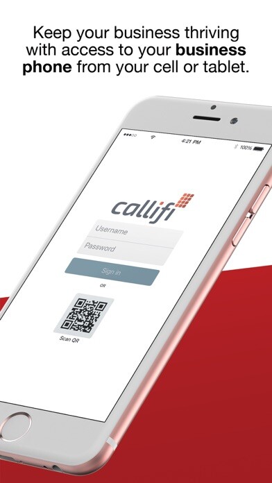 Emulate iPhone app Callifi Business Phone using MyAndroid