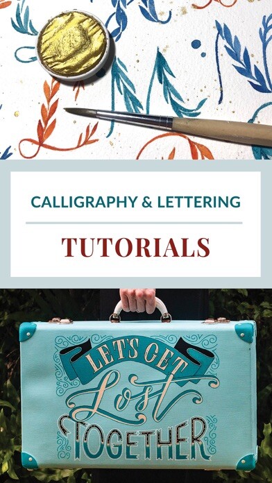 Emulate iPhone app Calligraphy Crush Magazine using MyAndroid
