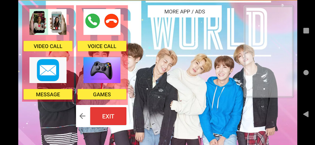 Run android online APK Calling Jimin - chat, call gam from MyAndroid or emulate Calling Jimin - chat, call gam using MyAndroid Run android online APK Calling Jimin - chat, call gam from MyAndroid or emulate Calling Jimin - chat, call gam using MyAndroid