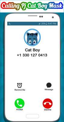 Emulate Android APK Calling PJ Cat Boy Mask Emulate Android APK Calling PJ Cat Boy Mask