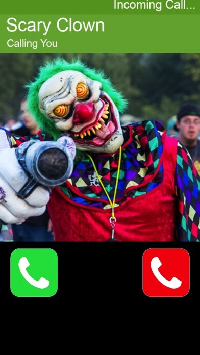Emulate iPhone app Call Killer Clown using MyAndroid