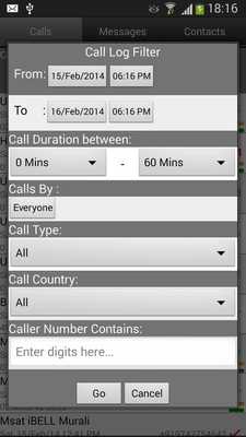 Emulate Android APK Call Log Search Filter GlogMe Emulate Android APK Call Log Search Filter GlogMe