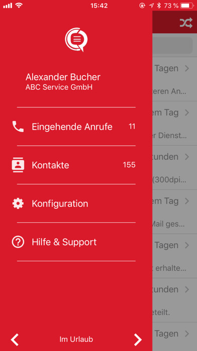 Emulate iPhone app CallOffice using MyAndroid