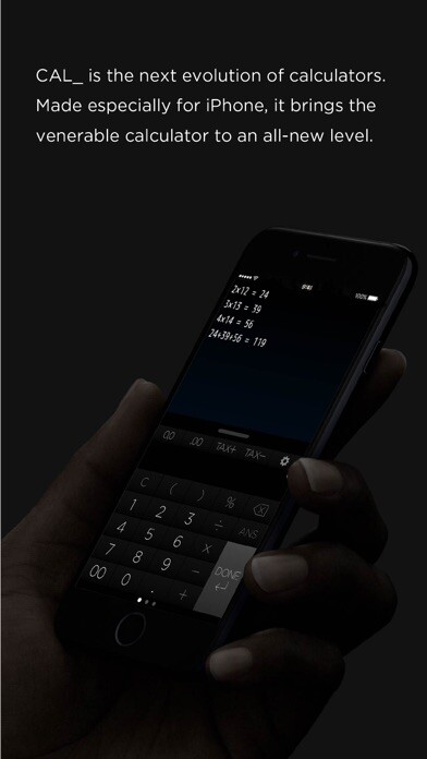 Emulate iPhone app CAL_: Logging Calculator using MyAndroid