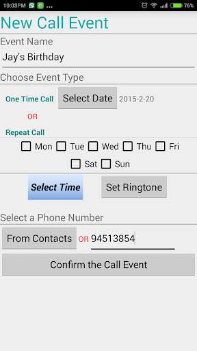 Run android online APK Call Pojo -Your Call Scheduler from MyAndroid or emulate Call Pojo -Your Call Scheduler using MyAndroid Run android online APK Call Pojo -Your Call Scheduler from MyAndroid or emulate Call Pojo -Your Call Scheduler using MyAndroid