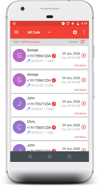 Run android online APK Call Recorder ACR - Automatic Call Recording App from MyAndroid or emulate Call Recorder ACR - Automatic Call Recording App using MyAndroid