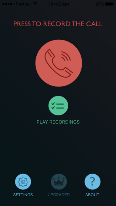 Emulate iPhone app CallRec Pro - IntCall using MyAndroid