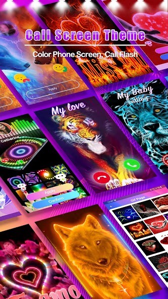 Run android online APK Call Screen Theme - Color Phon from MyAndroid or emulate Call Screen Theme - Color Phon using MyAndroid