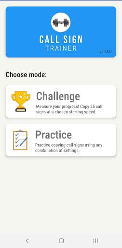 Run android online APK Call Sign Trainer: CW copying practice Morse code from MyAndroid or emulate Call Sign Trainer: CW copying practice Morse code using MyAndroid Run android online APK Call Sign Trainer: CW copying practice Morse code from MyAndroid or emulate Call Sign Trainer: CW copying practice Morse code using MyAndroid