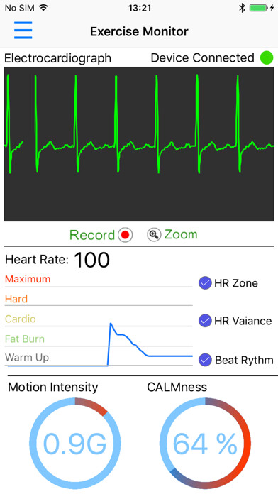Emulate iPhone app CALM. App using MyAndroid Emulate iPhone app CALM. App using MyAndroid