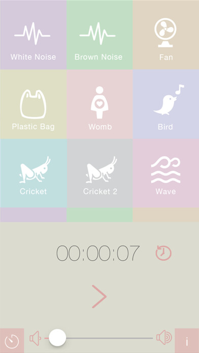 Emulate iPhone app Calm Fussy Baby - Soothing and Relaxing Sounds using MyAndroid