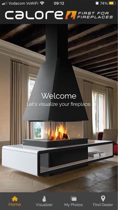 Emulate iPhone app Calore Fireplaces Visualizer using MyAndroid Emulate iPhone app Calore Fireplaces Visualizer using MyAndroid