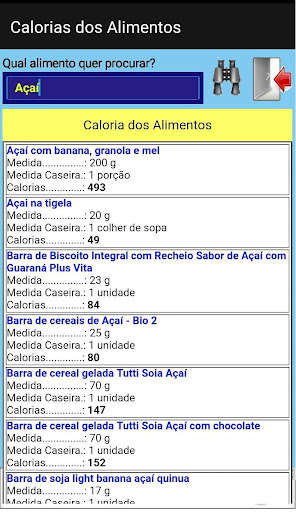 Run android online APK Calorias dos Alimentos from MyAndroid or emulate Calorias dos Alimentos using MyAndroid