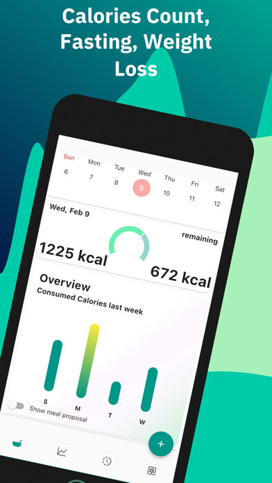 Emulate iPhone app Calorie Count & Track Fasting using MyAndroid