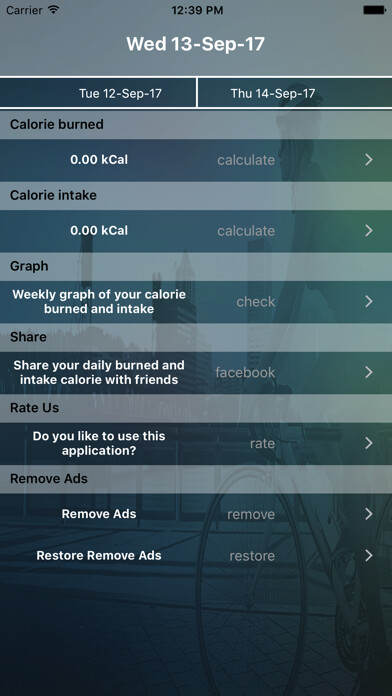 Emulate iPhone app Calories Burned Calculator using MyAndroid Emulate iPhone app Calories Burned Calculator using MyAndroid