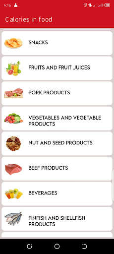 Run android online APK Calories in Food - Protein, Carbs & Fat from MyAndroid or emulate Calories in Food - Protein, Carbs & Fat using MyAndroid