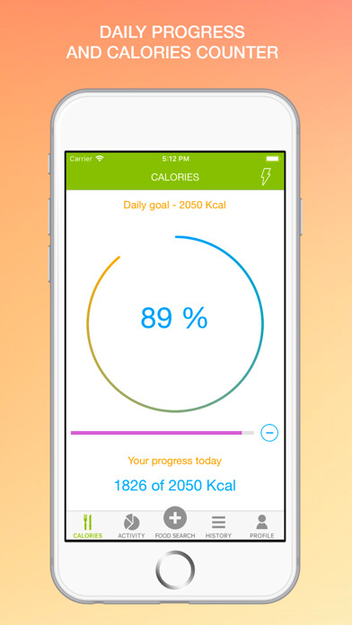 Emulate iPhone app Calories Tracker Pro using MyAndroid Emulate iPhone app Calories Tracker Pro using MyAndroid