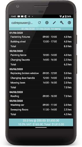 Run android online APK CalReps - Time is Money: Calendar Report & Summary from MyAndroid or emulate CalReps - Time is Money: Calendar Report & Summary using MyAndroid