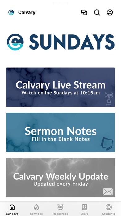 Emulate iPhone app Calvary Baptist App using MyAndroid
