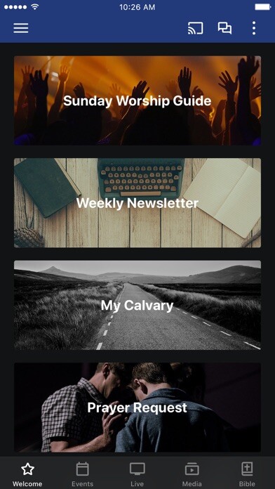 Emulate iPhone app Calvary Baptist Church App using MyAndroid Emulate iPhone app Calvary Baptist Church App using MyAndroid