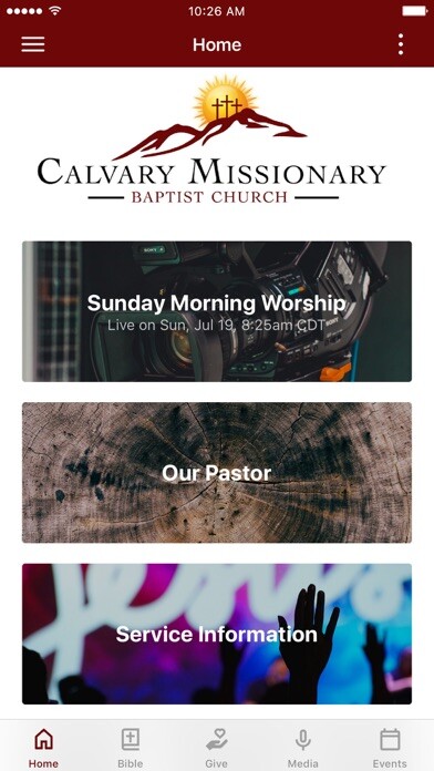 Emulate iPhone app Calvary Baptist Church Houston using MyAndroid Emulate iPhone app Calvary Baptist Church Houston using MyAndroid
