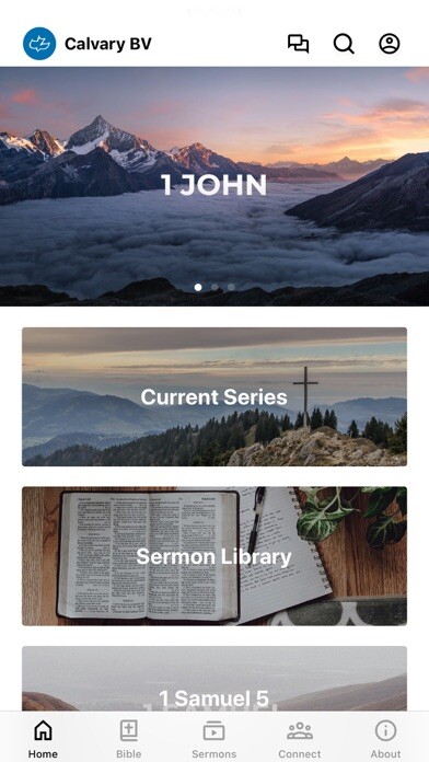 Emulate iPhone app Calvary Chapel Brazos Valley using MyAndroid