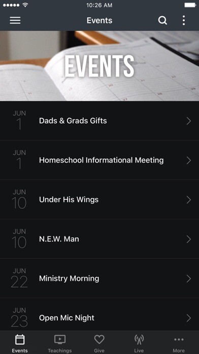 Emulate iPhone app Calvary Chapel Chino Valley using MyAndroid